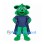 Superhero Dog Mascot Costume in Green with Navy Cape and Eye Mask