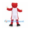 Monkey Mascot Costume in Red with White Sports Uniform