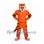 Tiger Mascot Costume in Orange with Matching Shirt and Striped Legs