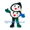Sushi Roll Mascot Costume with Two Smiling Rice Faces