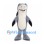 Shark Mascot Costume in Gray with Cream Belly and Large Side Fins