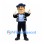 Matador Mascot Costume with Navy Hat and Black Embroidered Jacket