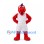 Dinosaur Mascot Costume in Red with White Basketball Uniform