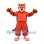 Tiger Mascot Costume with Orange Tracksuit and Red Sneakers
