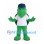Turtle Mascot Costume in Green with Navy Cap and White Shirt