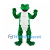 Frog Mascot Costume in Green with White Belly