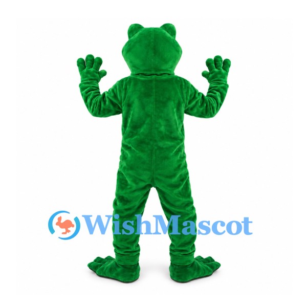 Frog Mascot Costume in Green with White Belly