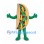 Taco Mascot Costume with Lettuce Tomato and Cheese Details