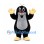 Mole Mascot Costume in Black with Gray Belly and Yellow Hands