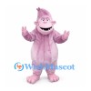 Troll Mascot Costume in Pink with Tall Head and Rounded Belly