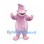Troll Mascot Costume in Pink with Tall Head and Rounded Belly
