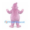 Troll Mascot Costume in Pink with Tall Head and Rounded Belly