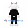 Goat Mascot Costume with White Head and Black Body