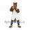 Horse Mascot Costume in Brown with White Basketball Uniform