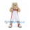 Bulldog Mascot Costume in Beige with White Basketball Uniform