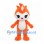 Fire Sprite Mascot Costume in Orange with Flame Shaped Head