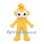 Golden Monkey Mascot Costume with White Face and Curled Head Tuft