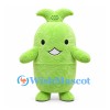 Sprout Mascot Costume in Lime Green with Two Leaf Head Tuft