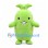 Sprout Mascot Costume in Lime Green with Two Leaf Head Tuft