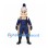 Warrior Mascot Costume with Silver Crested Helmet and Gold Cape