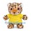 Leopard Cub Mascot Costume with Yellow Shirt and Spotted Fur