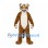 Tiger Mascot Costume with Orange Striped Fur and White Belly