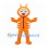 Lobster Character Mascot Costume in Orange with Claw Hands and Antennae