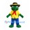 Turtle Mascot Costume with Brown Ranger Hat and Yellow Shirt