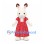 Rabbit Mascot Costume in White with Red Polka Dot Dress