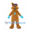 Kangaroo Mascot Costume with Blue Goggles Gloves and Pendant