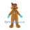 Kangaroo Mascot Costume with Blue Goggles Gloves and Pendant