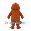 Platypus Mascot Costume in Brown with Purple Bill