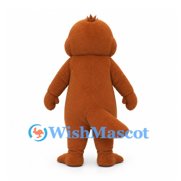 Platypus Mascot Costume in Brown with Purple Bill
