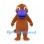 Platypus Mascot Costume in Brown with Purple Bill