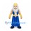 Sea King Mascot Costume with White Beard Gold Crown and Blue Robe