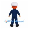 Sailor Boy Mascot Costume with White Hat and Round Chest Panel