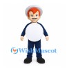 Sailor Boy Mascot Costume with White Hat and Round Chest Panel