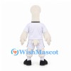 Goose Mascot Costume in White with White Sports Uniform