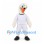 Goose Mascot Costume in White with White Sports Uniform
