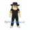 Gorilla Mascot Costume with Black Fedora and Black Sports Outfit