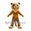 Lion Mascot Costume in Gold with Pale Mane and Roaring Face