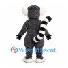 Lemur Mascot Costume in Gray with Black and White Ringed Tail