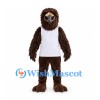 Eagle Mascot Costume in Brown with White Sports Vest