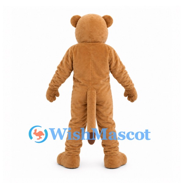 Lioness Mascot Costume in Tan with White Muzzle and Clawed Paws