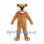 Lioness Mascot Costume in Tan with White Muzzle and Clawed Paws