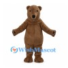 Bear Mascot Costume in Brown with Matching Neck Scarf
