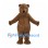 Bear Mascot Costume in Brown with Matching Neck Scarf