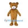 Brown Bear Mascot Costume with White Muzzle