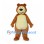 Brown Bear Mascot Costume with Cream Belly and Smiling Muzzle