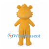 Yellow Bear Mascot Costume with Cream Belly and Small Head Tuft
